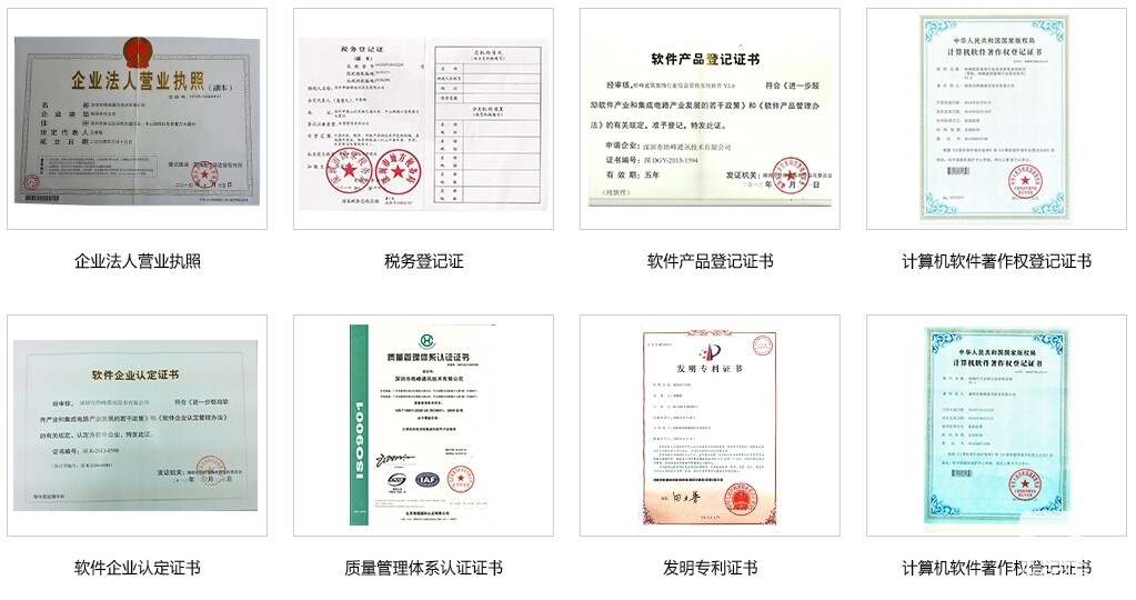 成都云玺科技有限公司企业资质展示